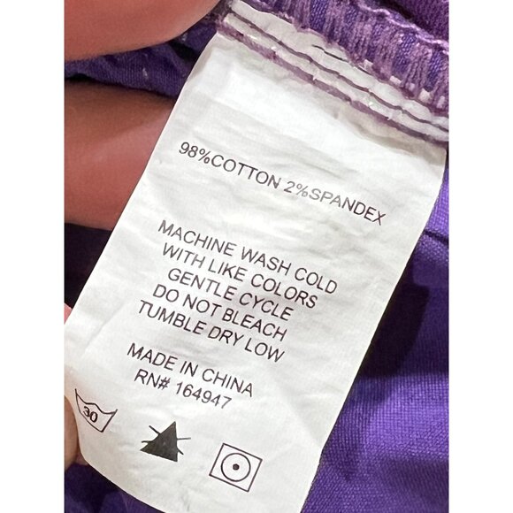 NWT Western Sterling Kreek Purple Flared Jeans Size 3/4 Cotton/Spandex Stretch - Picture 5 of 14